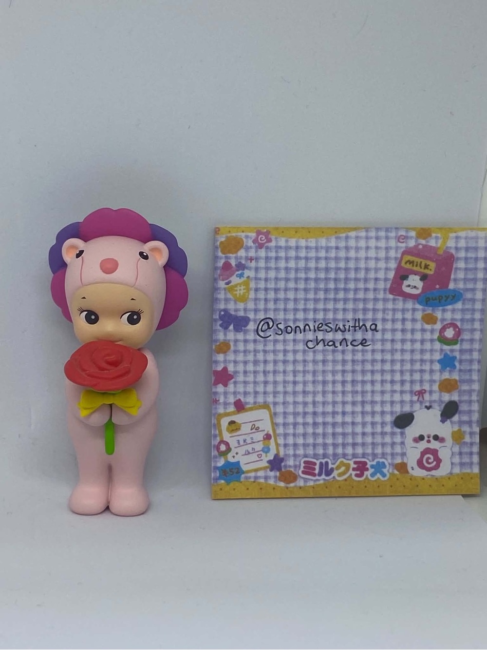 Pink Rose Lion Sonny Angel